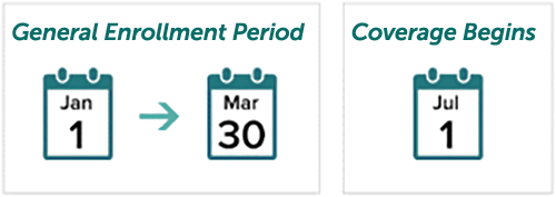 General Enrollment Period Visual Graphic