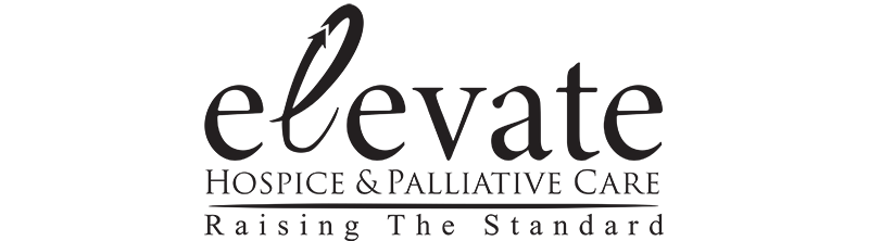 Elevate Logo with Tagline Elevate Hospice and Palliative Care Logo