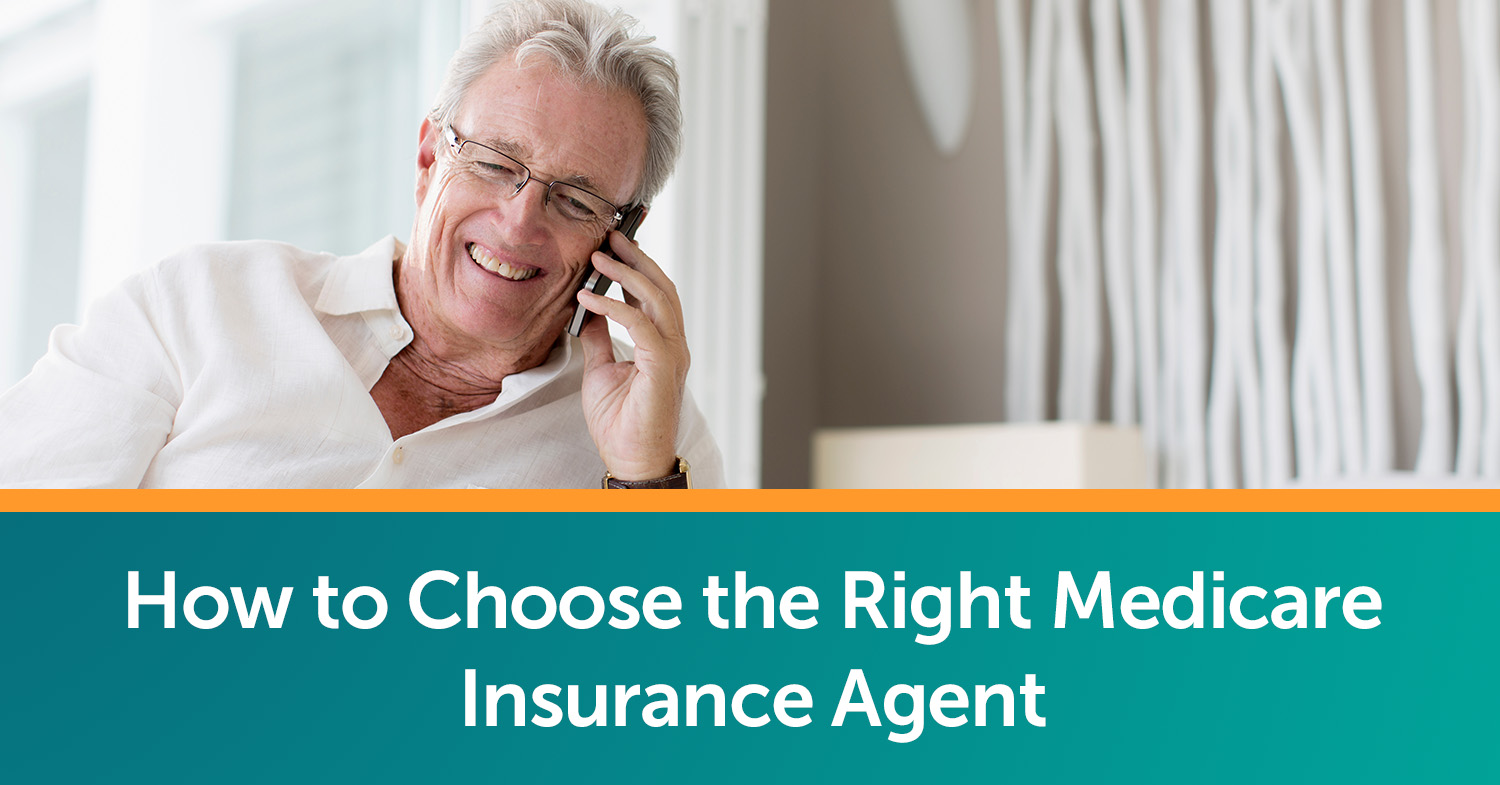 A senior man talking to a Medicare insurance agent on the phone.