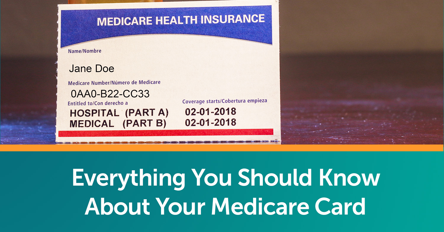 A Medicare card sitting on a wooden table.